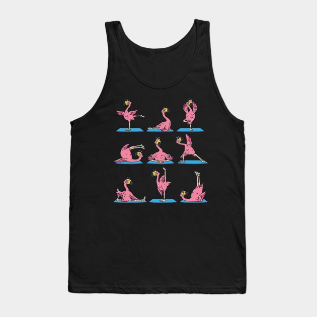 Funny Flamingo Yoga Tank Top by susanne.haewss@googlemail.com